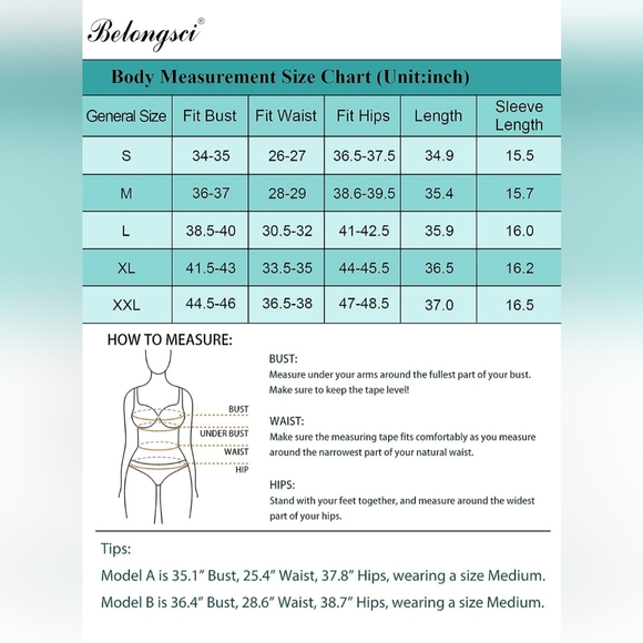 BELONGSCI Women's Dress Sweet & Cute V-Neck Bell Sleeve Shift Dress Mini Dress - Picture 9 of 9